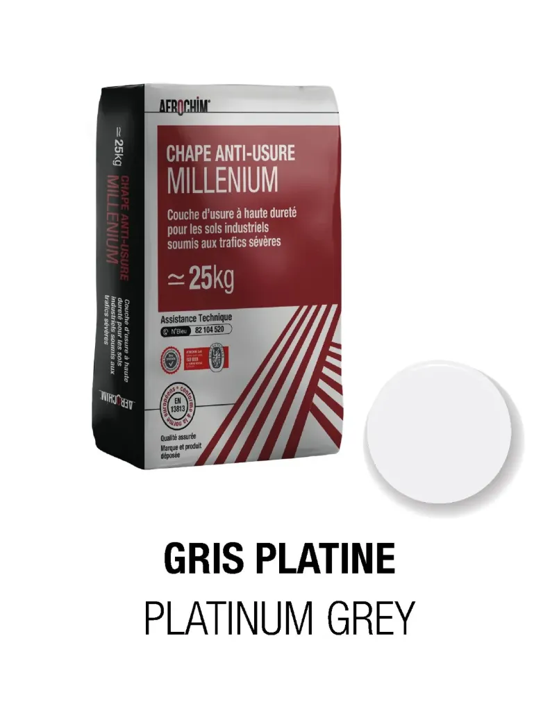 [HC010] Chape Anti-Usure Millenium ( C 903 GRIS PLATINE)